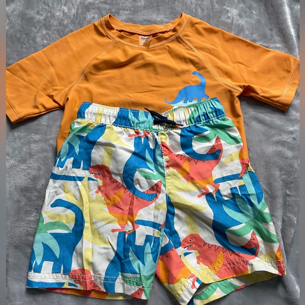 Old Navy Kids Swim Set - Orange and Multicolor